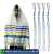 Talit Messiânico Nacional Azul Com Tzitzit Judaico