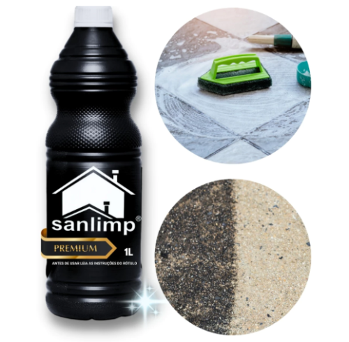 Limpa Pisos Renova Pedra Encardida Cerâmica 1Litro San Limp