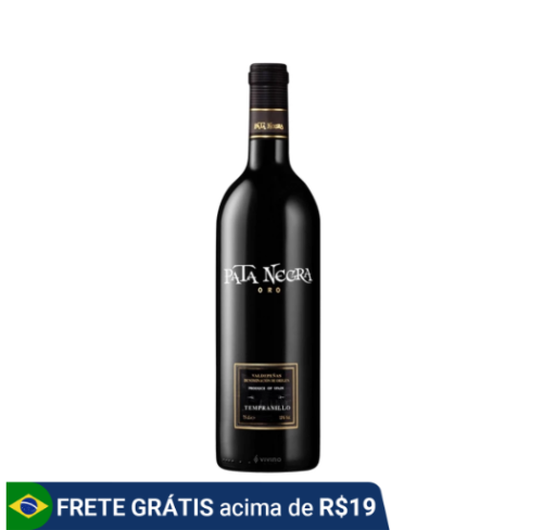 Vinho Tinto Espanhol Pata Negra Oro Tempranillo 750ml