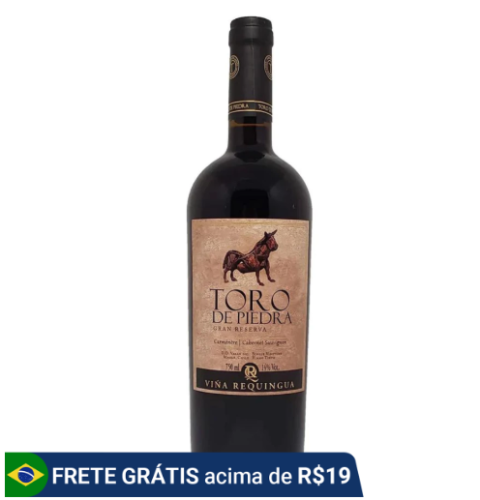 VINHO CHILENO TORO DE PIEDRA GRAN RESERVA CARMENÉRE CABERNET SAUVIGNON 750ML TINTO
