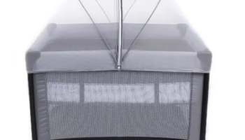 Berço Cercado Portátil Para Bebê Sleep até 18Kg Cinza Voyage