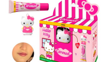 Carmed Hello Kitty Batom Infantil Gloss Lip Balm Hidratante Labial 10g Cimed