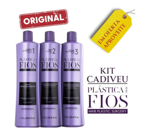 Selagem Térmica Plástica dos Fios Cadiveu 3×1 Litro – A Mais Vendida