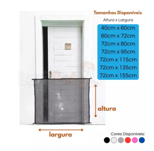 Cerca para cachorros – Tela divisória para portas