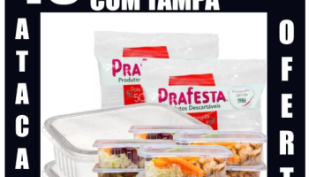 POTE PLASTICO DESCARTÁVEL MARMITA CONGELADOS TAMPA 250ML 350ML 500ML 750ML 1000ML TRANSPARENTE