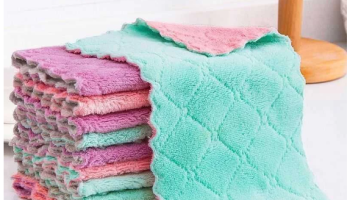 10 Peças Pano De Limpeza 25x15CM Pano Super Absorvente Microfibra Para Limpar De Cozinha