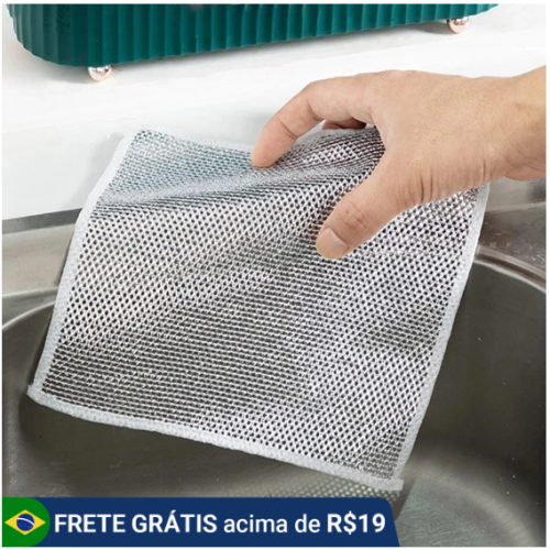10 Pcs Pano De Limpeza De Arame Metálico Malha Não Oleosa Fogão De Cozinha Prato & Panelas
