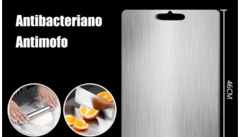 Tábua De Corte 304 Aço Inoxidável Antibacteriana À Prova De Mofo 46 cm tábua de cozinha