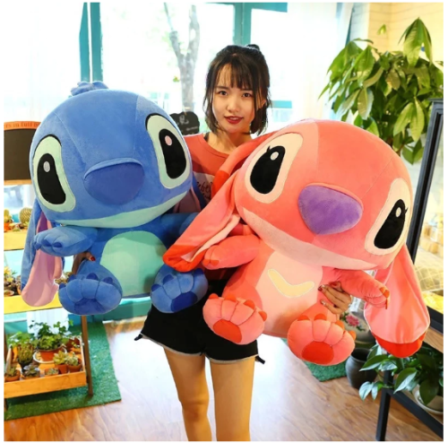 Pelúcia Lilo Stitch ou Angel 60CM e 100CM Tamanho Grande Pronta Entrega Antialérgico