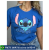 Camiseta Feminina Estampada Personagem Stich Ohana Lançamento Algodão