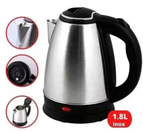 Jarra Elétrica Bule Chaleira Aço Inox Café Chá 1,8 Litros Portátil 110v 1100w – Prime