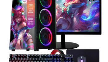 Computador PC Gamer Completo TOB Intel Core i7 SSD 480GB 16GB Teclado Mouse Mouse Pad e Headset Gamer Monitor 19 Windows 10 Pro Vitalício – TOB COMPUTERS