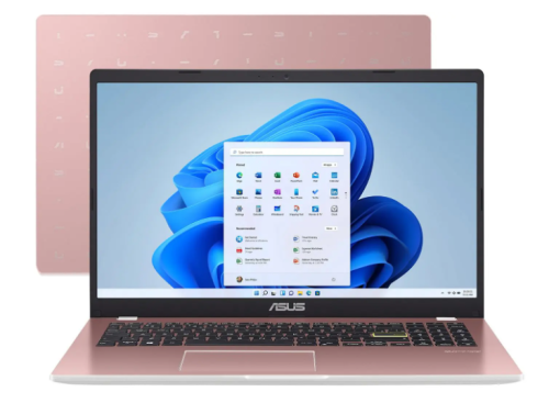 Notebook ASUS Vivobook Go 15 Intel Celeron 4GB RAM 128GB eMMC 15,6″ UHD Rosa Windows 11+ Microsoft 365 Personal Office E510KA-BR833WS