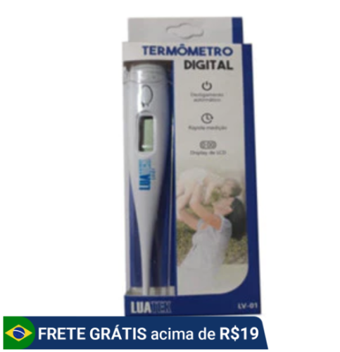 Termometro Digital Display LCD Desligamento Automatico Rapida Medição