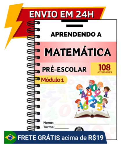 Caderno de Matemática Infantil com 108 Atividades