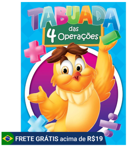 Livro Tabuada Das 4 Operações – Reforço De Matemática