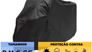 Capa Protetora Para Moto Forrada Impermeável Protege Sol Chuva Poeira Anti-Risco Diversos Tamanhos e Modelos Motos