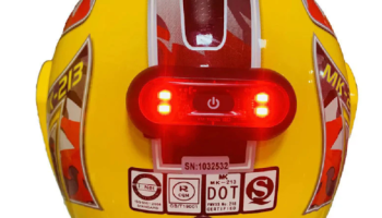 Nova Chegada Formas Frias Luz De Segurança Capacete Da Motocicleta Led Night light