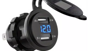 Dual USB 12 V/24 Moto Carregador Guiador À Prova d’Água 5 2.1A para Telefone Móvel
