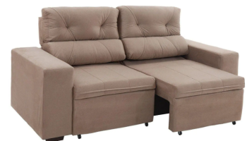 Sofá Retrátil Reclinável 3 Lugares Suede – Phormatta Evolution SMP