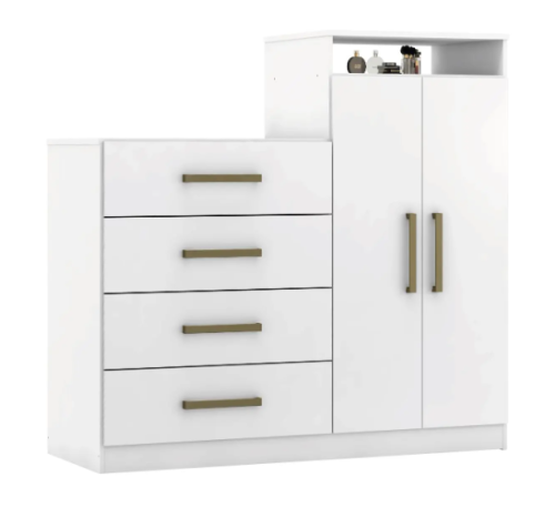 Cômoda 4 Gavetas 2 Portas Demóbile Aurea