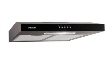 Depurador de Ar Suggar Slim 60cm 4 Bocas 3 Velocidades – Preto – 110 Volts