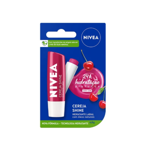 NIVEA Hidratante Labial Cereja Shine 4,8g