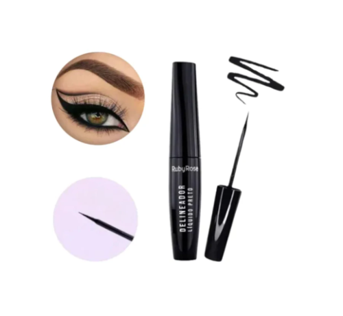 Ruby Rose Beleza Para Olhos Delineador Líquido Preto HB 8406