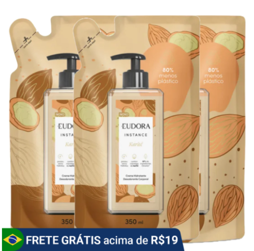 Creme Eudora Instance Karité Hidratante Corporal 350ml