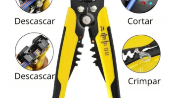 Alicate Automático Decapador Crimpador Eletricista Descacador Fios Decapador Fio Automático 5 Em 1
