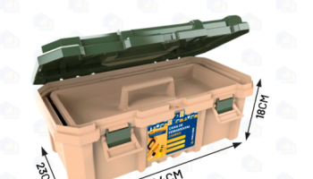 Caixa de Ferramentas Grande Reforçada Tática Fecho Metal 18.3″ Maleta Ferramentas PescaR$29,99 – R$99,99