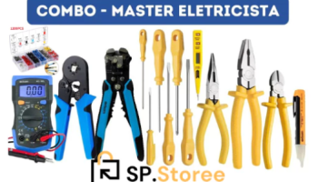 Kit 15×1 Master – Jogo Ferramentas Combo Eletricista Master 1000v – 15 Peças