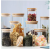 Kit Potes de vidro herméticos com 8 ou 13 potes Tampa Bambu
