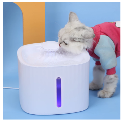 Bebedouro Fonte de Água Elevado Automático Com Filtro 3 Estágios Para Pet Cachorro Gato 3 Litros