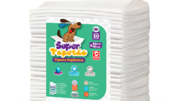 Tapete Higiênico Para Cães Super Tapetão 80 X 60 Com 30