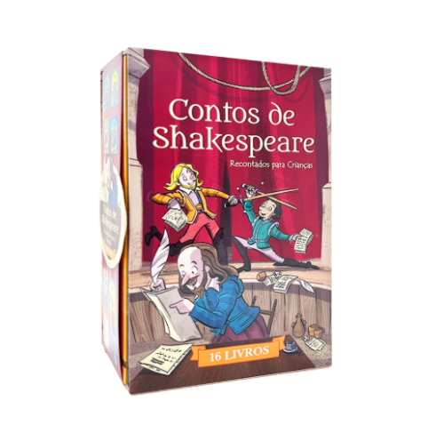 Box Contos de Shakespeare – Coleção com as 16 das Mais Famosas Histórias – Recontados para Crianças – Livros Físicos