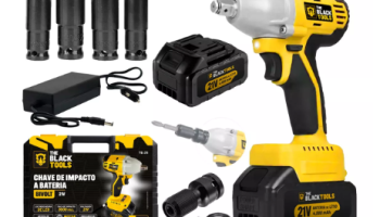 Chave De Impacto A Bateria 21v 127/220V Tb-21i The Black Tools