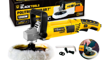 Politriz Angular Automotiva 7 Polegadas 1200w 1000-4200rpm 220v Bpa1200 The Black Tools