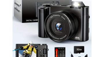 Câmera Digital De Fotografia Profissional 16x 64m baterias 3700mHa wifi