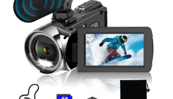 Câmera de Vídeo Weochi HD 4K 48MP – Zoom 18x – Tela Giratória de 270°