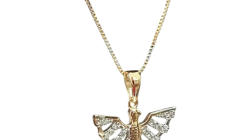 Colar Espirito Santo Semijoia Banhado A Ouro 18k