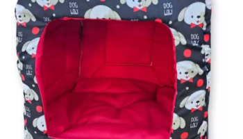 Cama Pet 3 em 1 Toca Quadrada Sofá Conforto Caminha Cães e Gatos