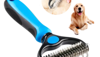 Rasqueadeira Para Cães e Gatos 2 em 1 Remove Pelos Mortos e Desembola com Conforto – SHEFA