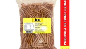 Pururuca de Trigo Listrada 1kg ( Pellet de Trigo Listrada) Snacks para fritar