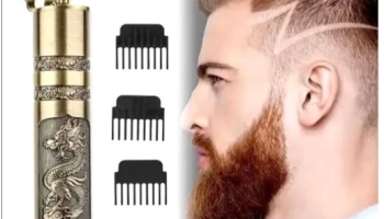 Máquina De Cortar Cabelo e Fazer a Barba Masculina Designer Aleatório Elétrico Profissional