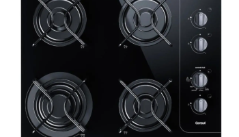 Cooktop Consul 4 Bocas com Grades Individuais – Acendimento Automático Facilite CD060AE