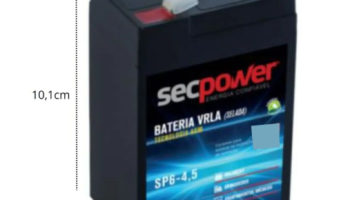Bateria 6V 4,5Ah, Carro e Moto Elétrica Infantil Bandeirantes – Unipower/CSP / Secpower