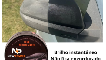 Cera Revitalizadora de Plasticos Automotivo Interna Externa Parachoque Painel