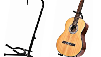 Suporte Violão Chão Guitarra Com Trava Profissional Dobrável MXT