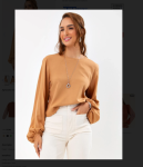 Colcci – Blusa em Viscose Marrom